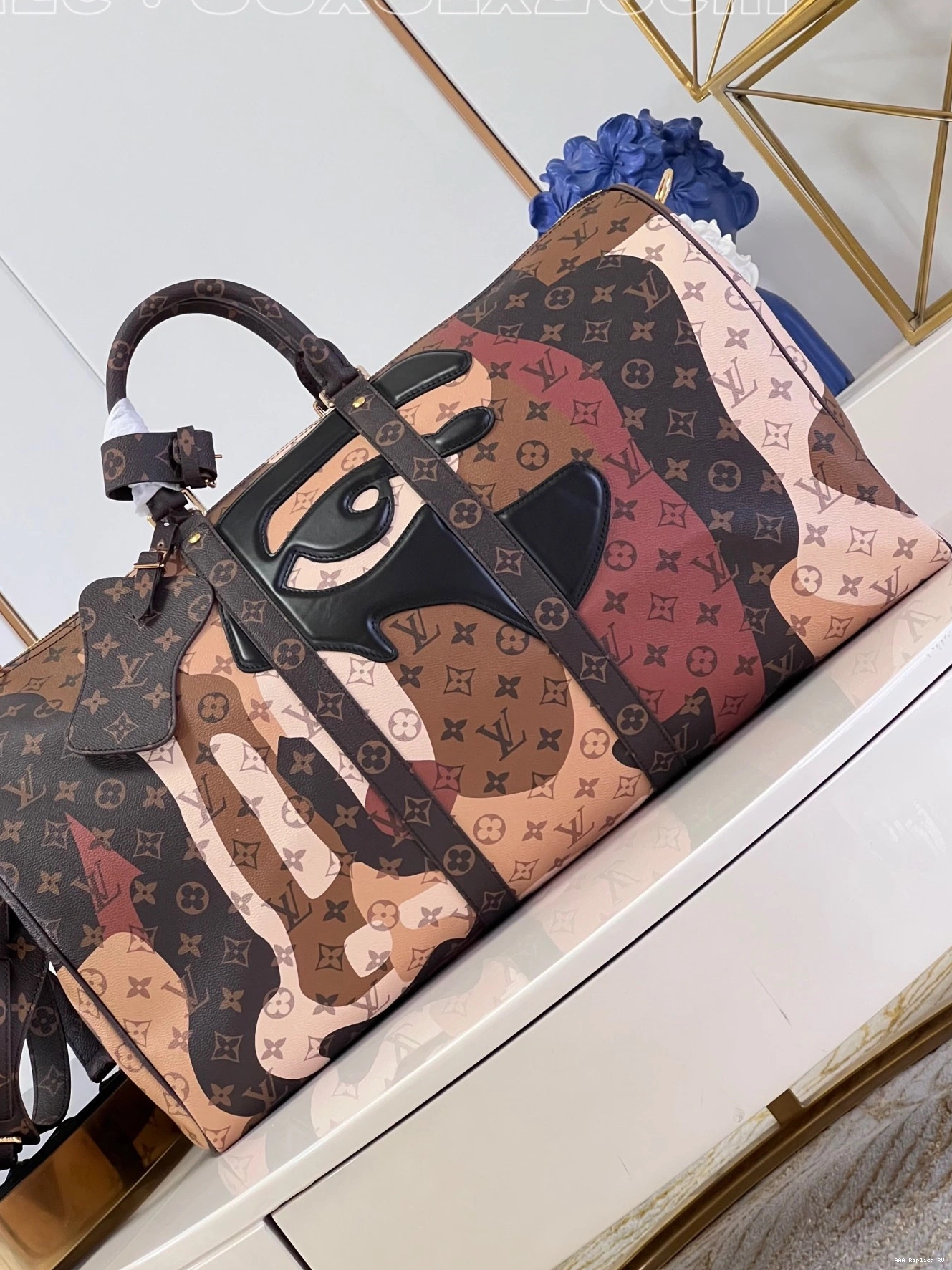 Aaa replica ru 55 BANDOULIERE VUITTON LOUIS KEEPALL 0815